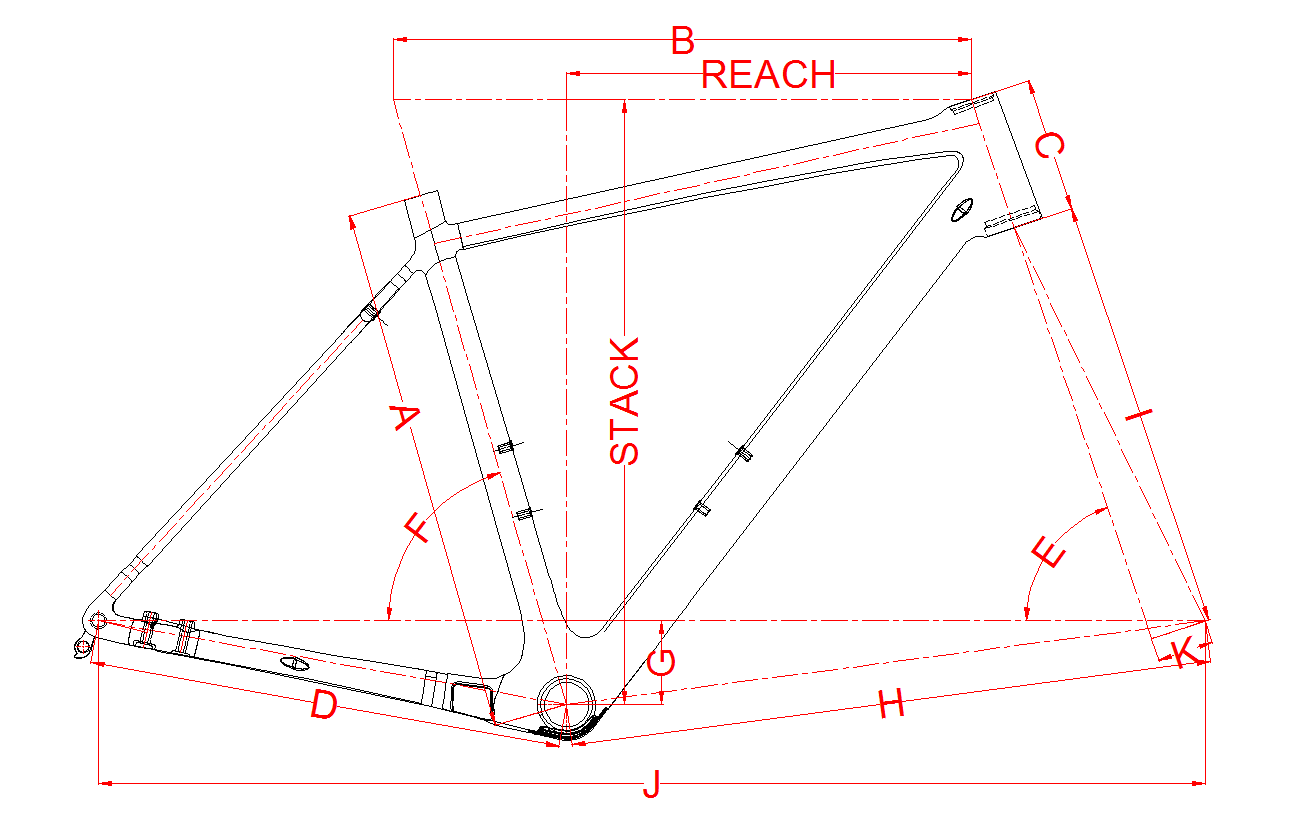 Thru Axle Gravel Bike Frame